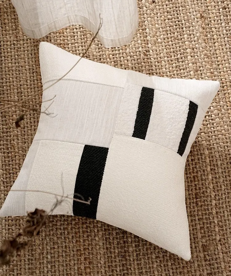 Square Modern Throw Pillows for Couch, Contemporary Modern Sofa Pillows, Decorative Throw Pillows for Bedroom, Large Throw Pillow for Interior Design