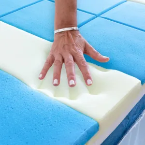 Straight 2 Sleep® Mattress Topper with Cooling Technology   2 BONUS Adjustable Pillows   FREE Delivery
