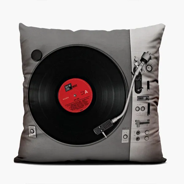 Turntable DJ Setup Classic Set - Throw Pillow